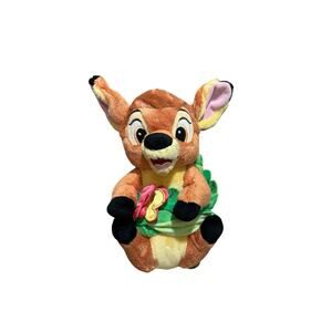 Disneyland Exclusive Disney Babies Bambi With Leaf Blanket Stuffed Plush 10”